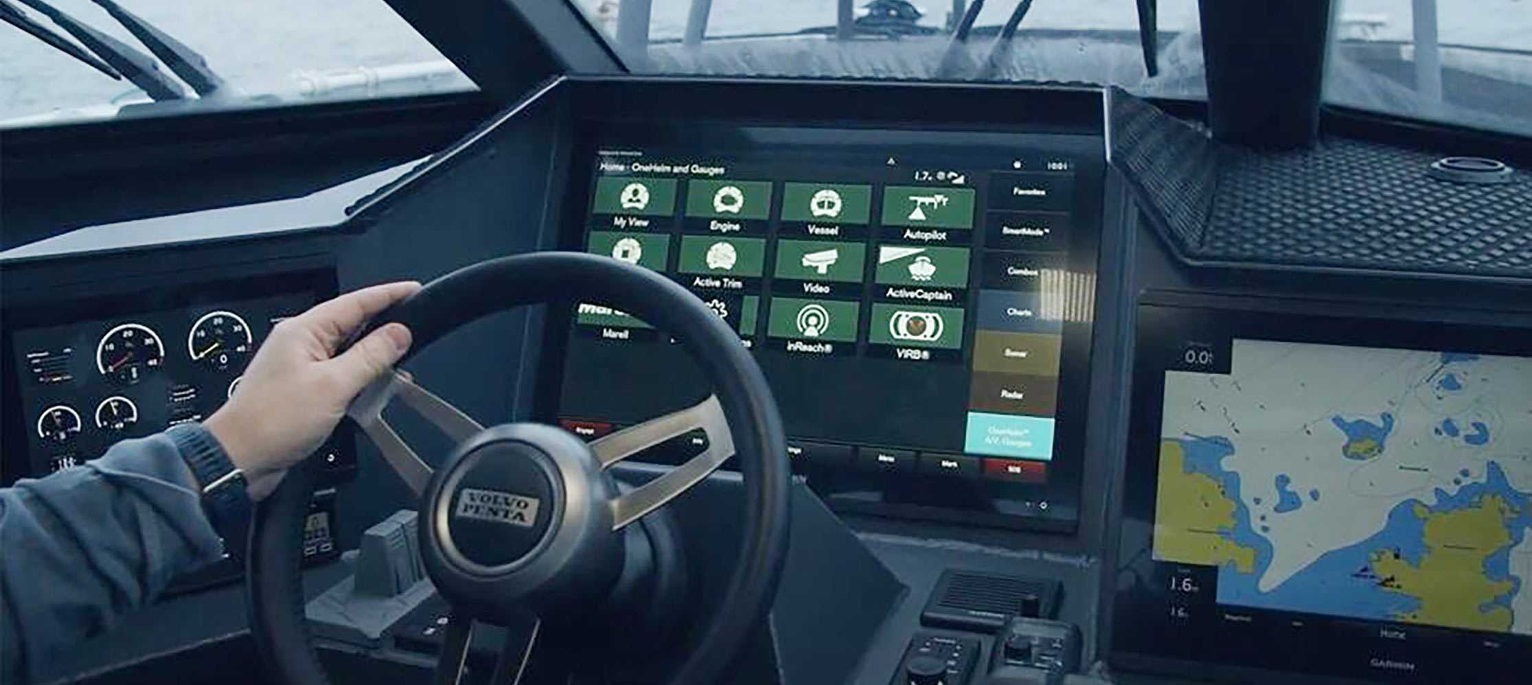 Pantallas táctiles multifunción Volvo Penta Glass Cockpit